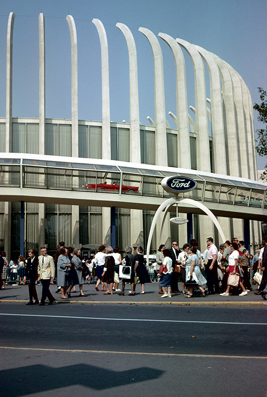 Outside the Ford Pavilion - Transportation Area - World's Fair Community