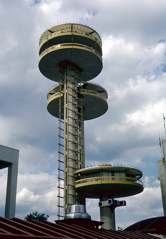 The New York State Pavilion towers, August 1964 - State & Federal Area ...