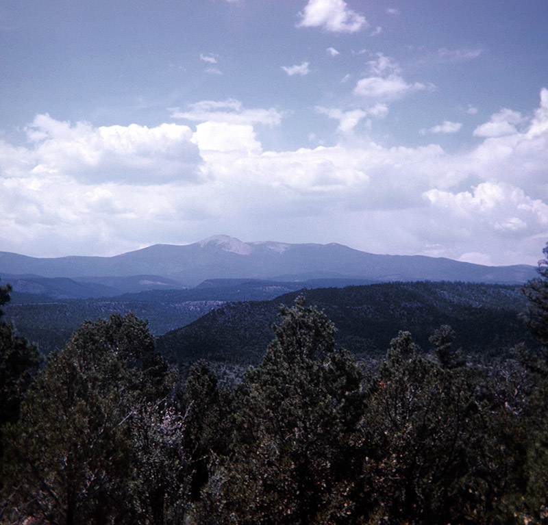 A distant view of Baldy Mountain