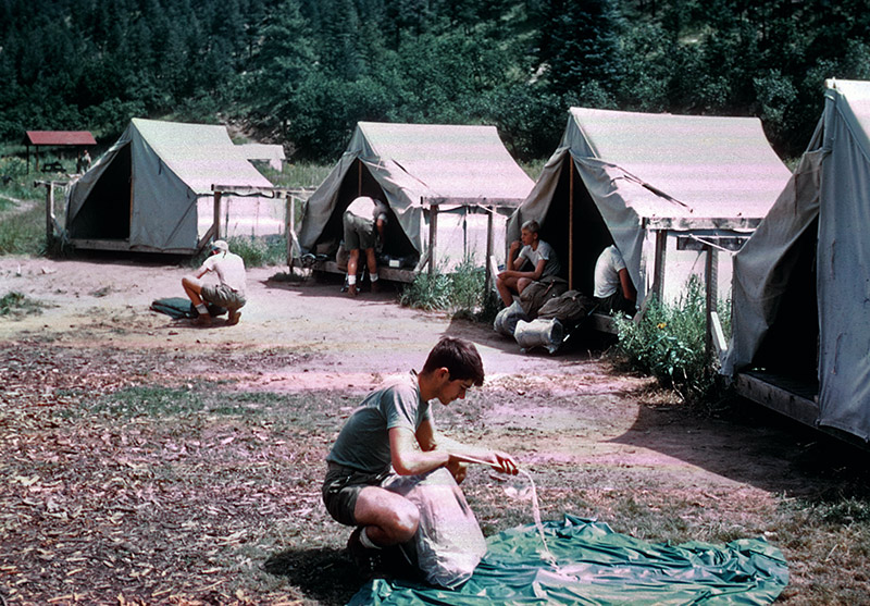 Bob Spencer in Ponil campsite